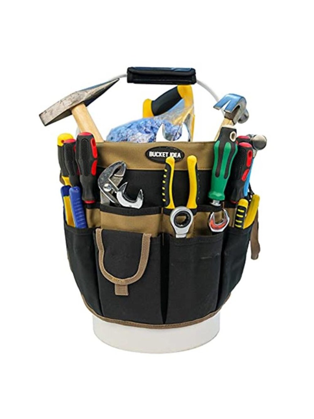 Tool Bucket Organizer 5 Gallon Bucket Caddy Electrician Tool Storage Bag